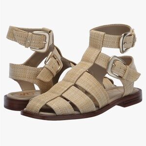 NWOB Sam Edelman Dawn Fisherman Sandal SZ 10 Bleached Beechwood pretty